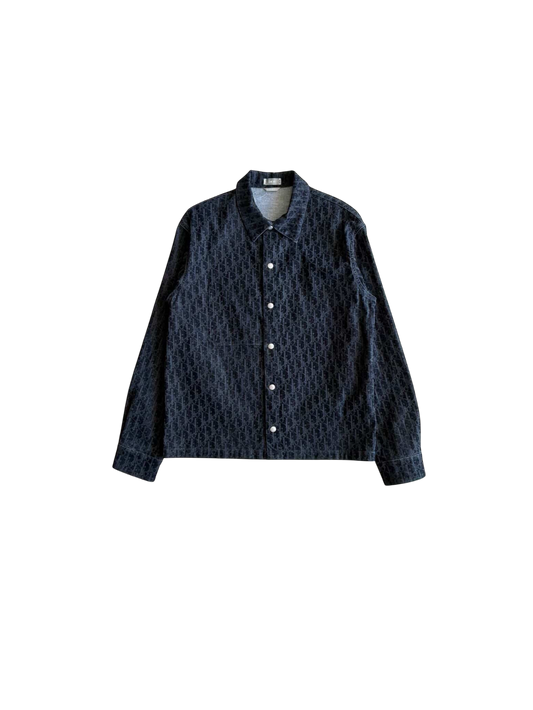 Dior Oblique Suede Denim Overshirt