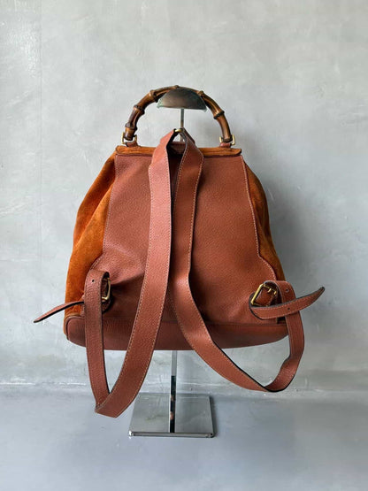 2000’s Gucci Suede Bamboo Backpack
