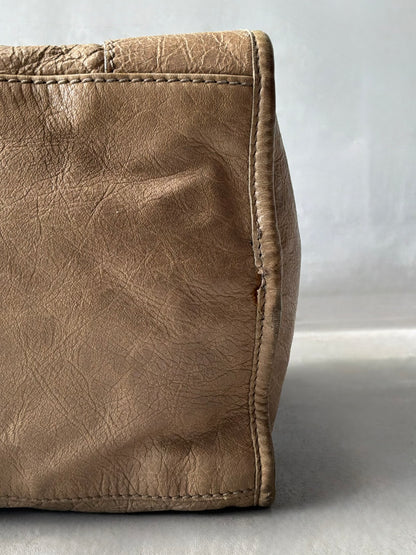 Balenciaga Part Time Taupe on Bronze Giant 12 Lambskin Bag