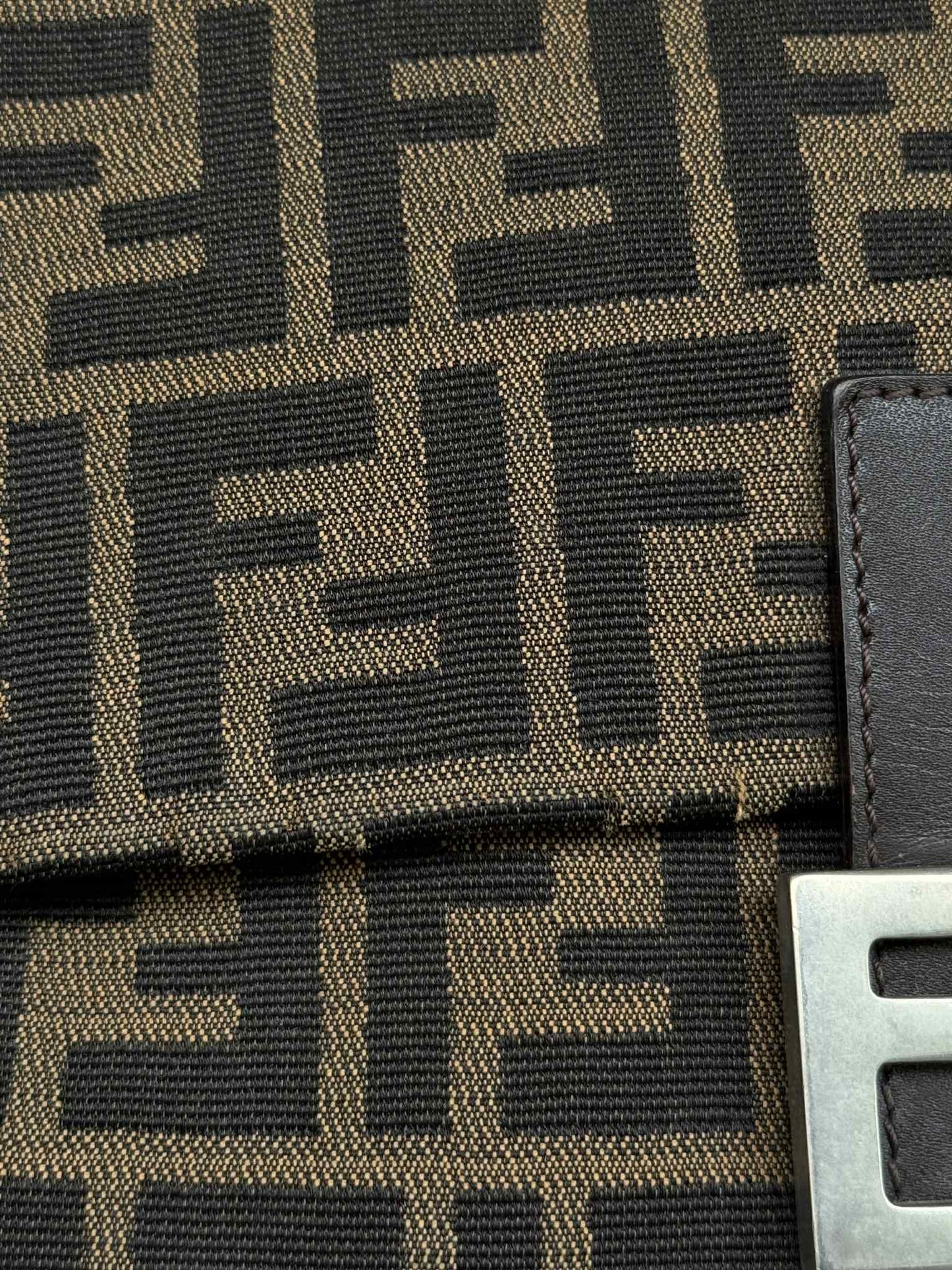 Fendi Mamma Baguette Zucca Handbag