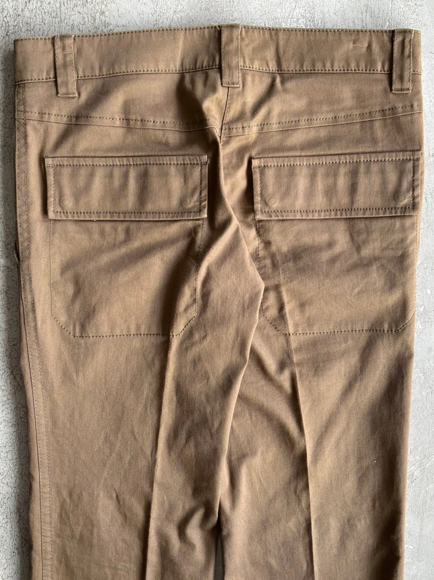 Prada Red Tab Brown Pants