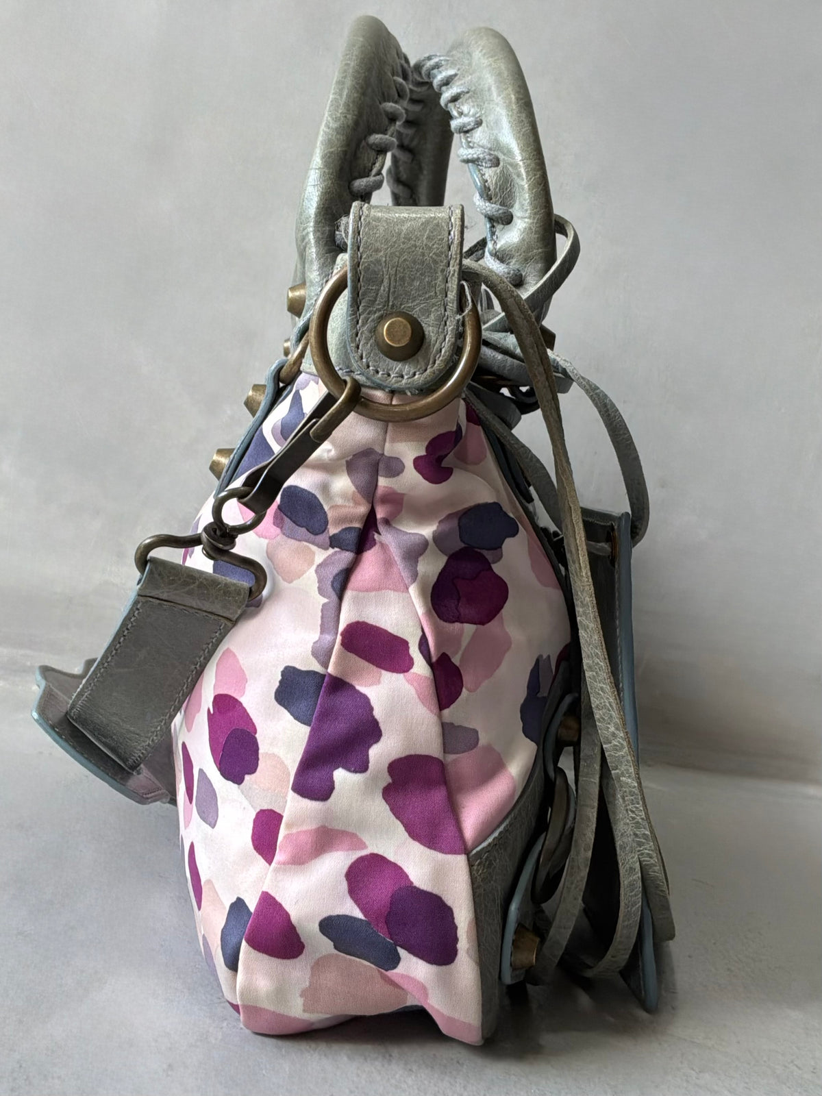 Balenciaga Le First Watercolor Nylon Lambskin Bag