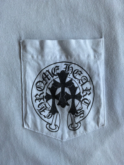 Chrome Hearts Triple Cross Horseshoe White Tee