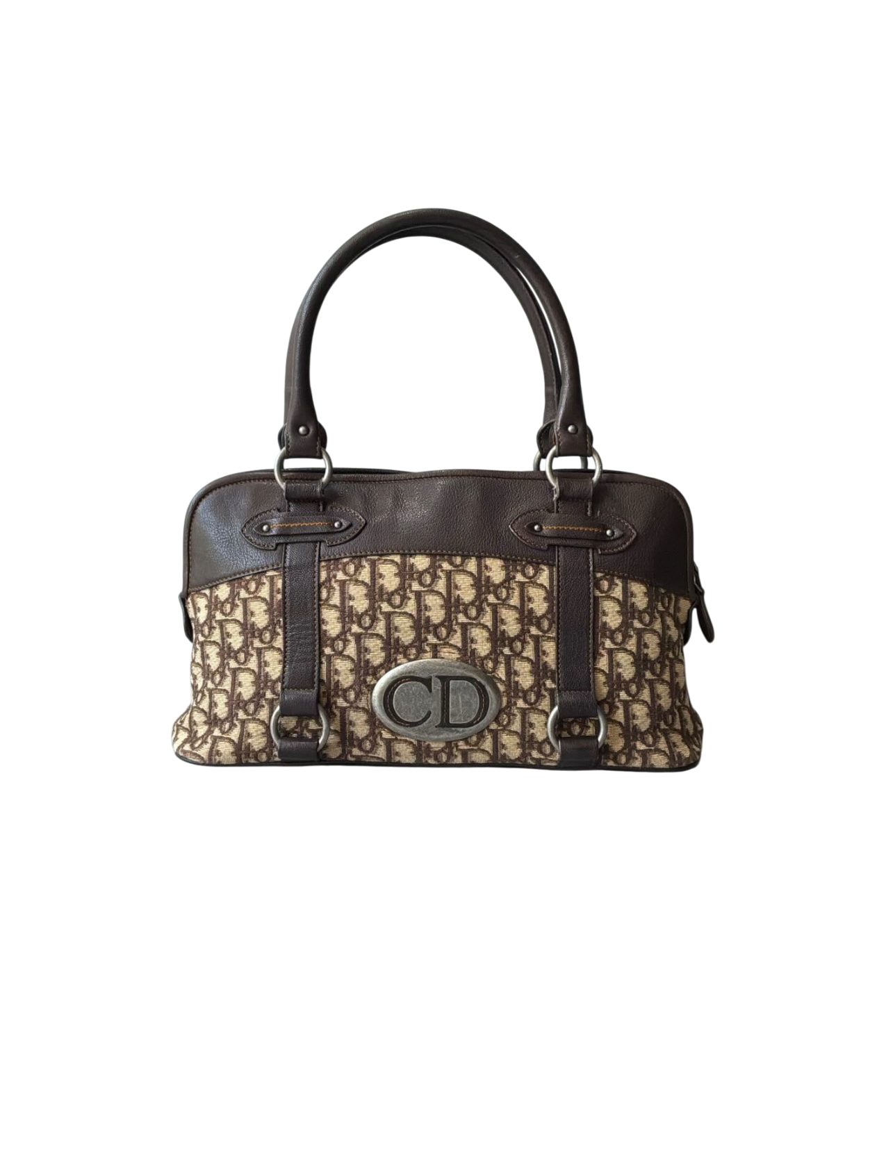 Dior Trotter Leather Boston Bag