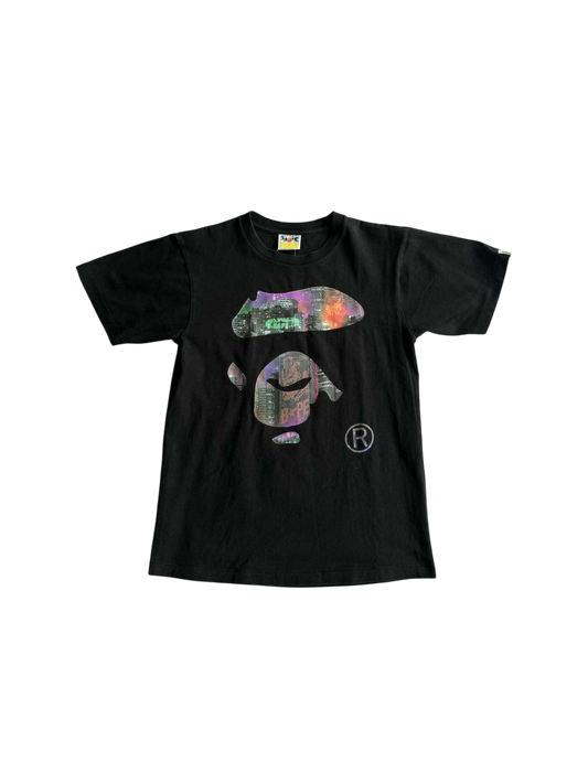 Bape Neon Tokyo Ape Face Tee