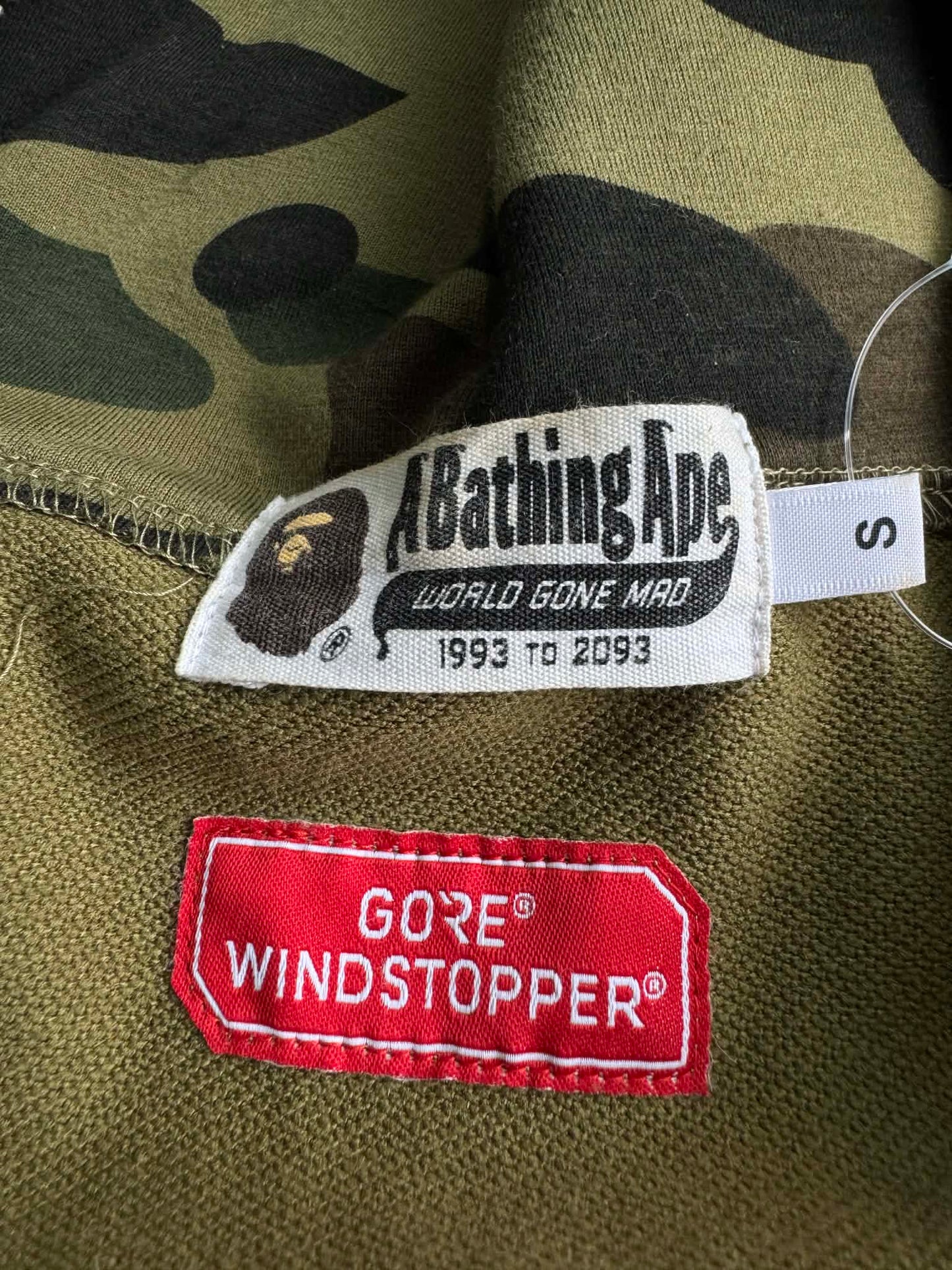 Bape Shark 1st Camo Windstopper Full zip Hoodie