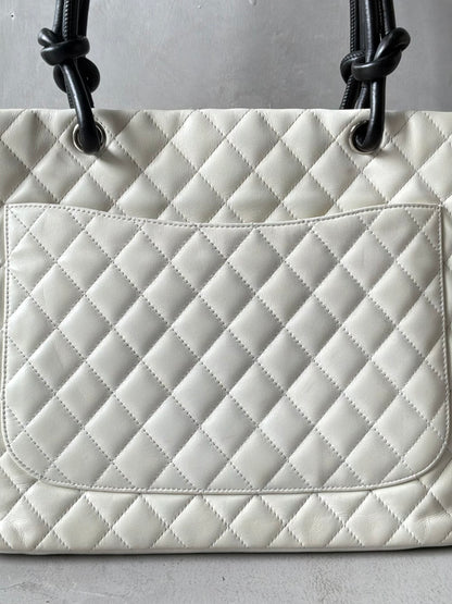 Chanel Cambon Ligne Phyton CC Tote Bag