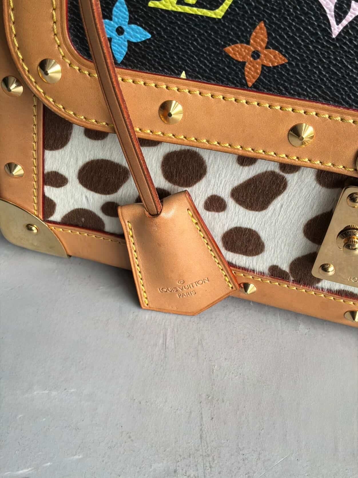 RARE Louis Vuitton X Murakami Dalmatian Ponyhair SAC Rabat Shoulder Bag