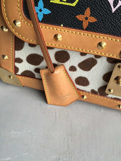 RARE Louis Vuitton X Murakami Dalmatian Ponyhair SAC Rabat Shoulder Bag