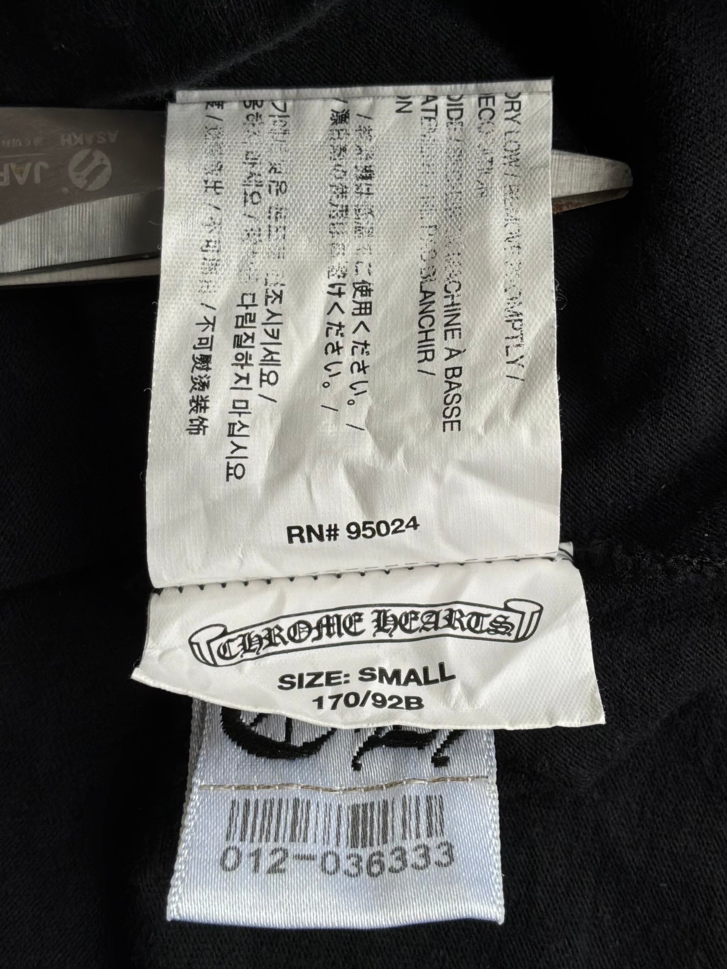 Chrome Hearts Tri Scout Black Tee