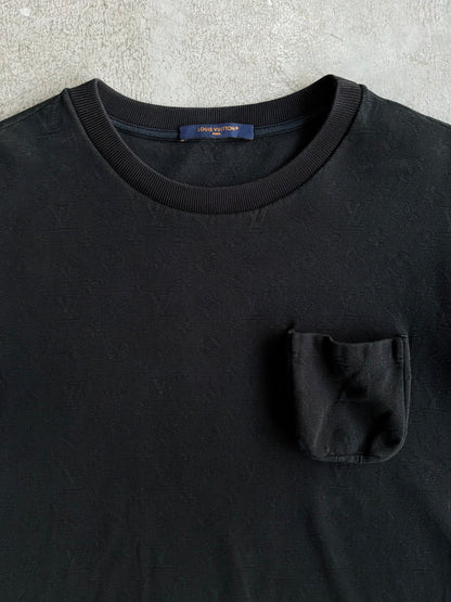Louis Vuitton 3D Monogram Black Tee