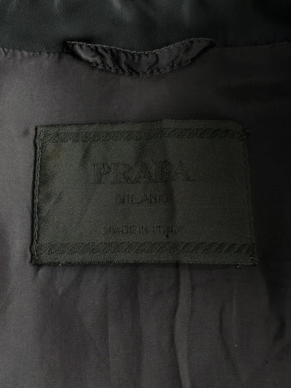 Vintage Prada Navy Nylon Harrington Jacket