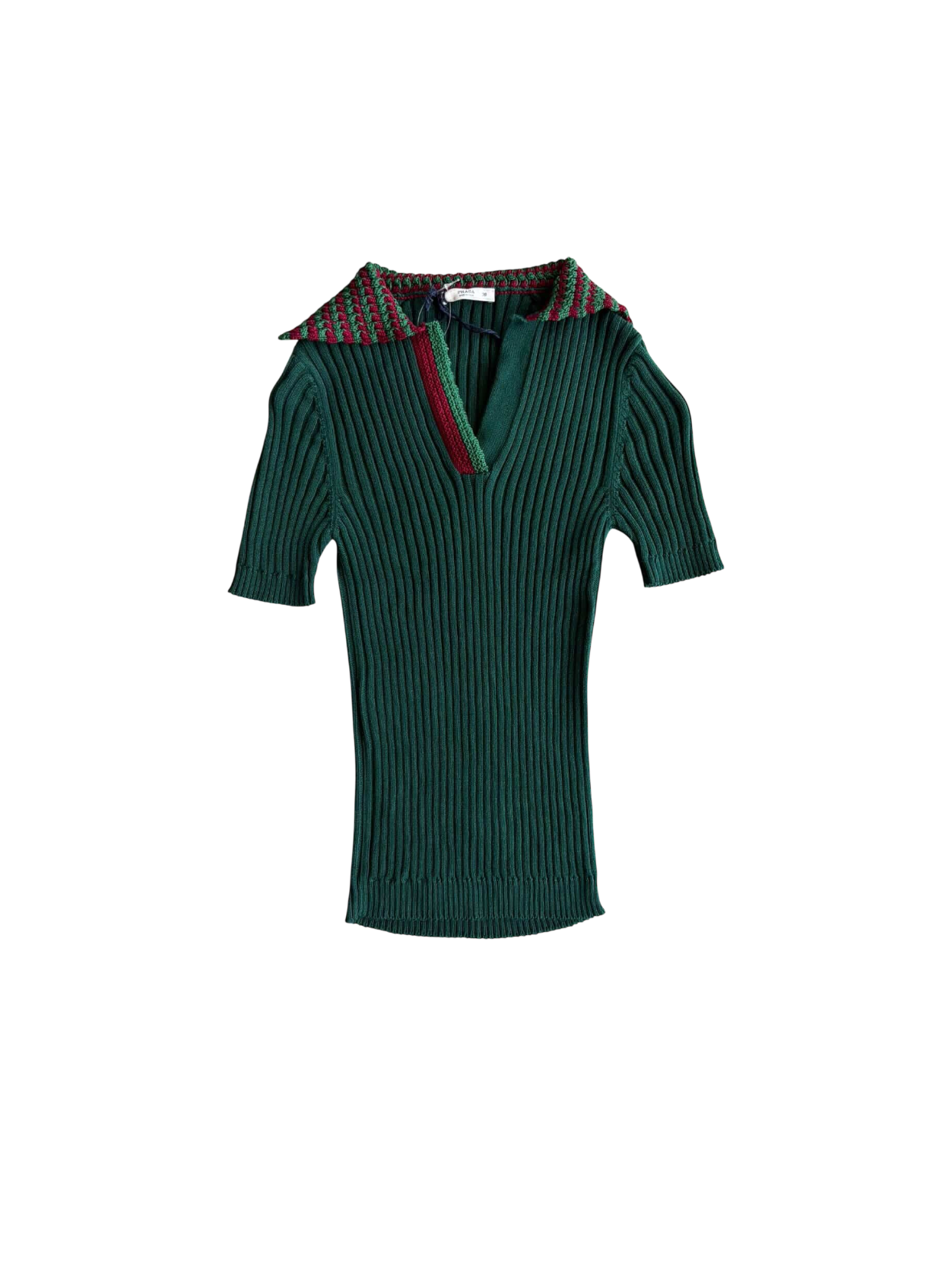 Prada Knit Collared Top