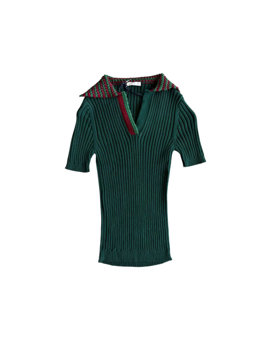 Prada Knit Collared Top