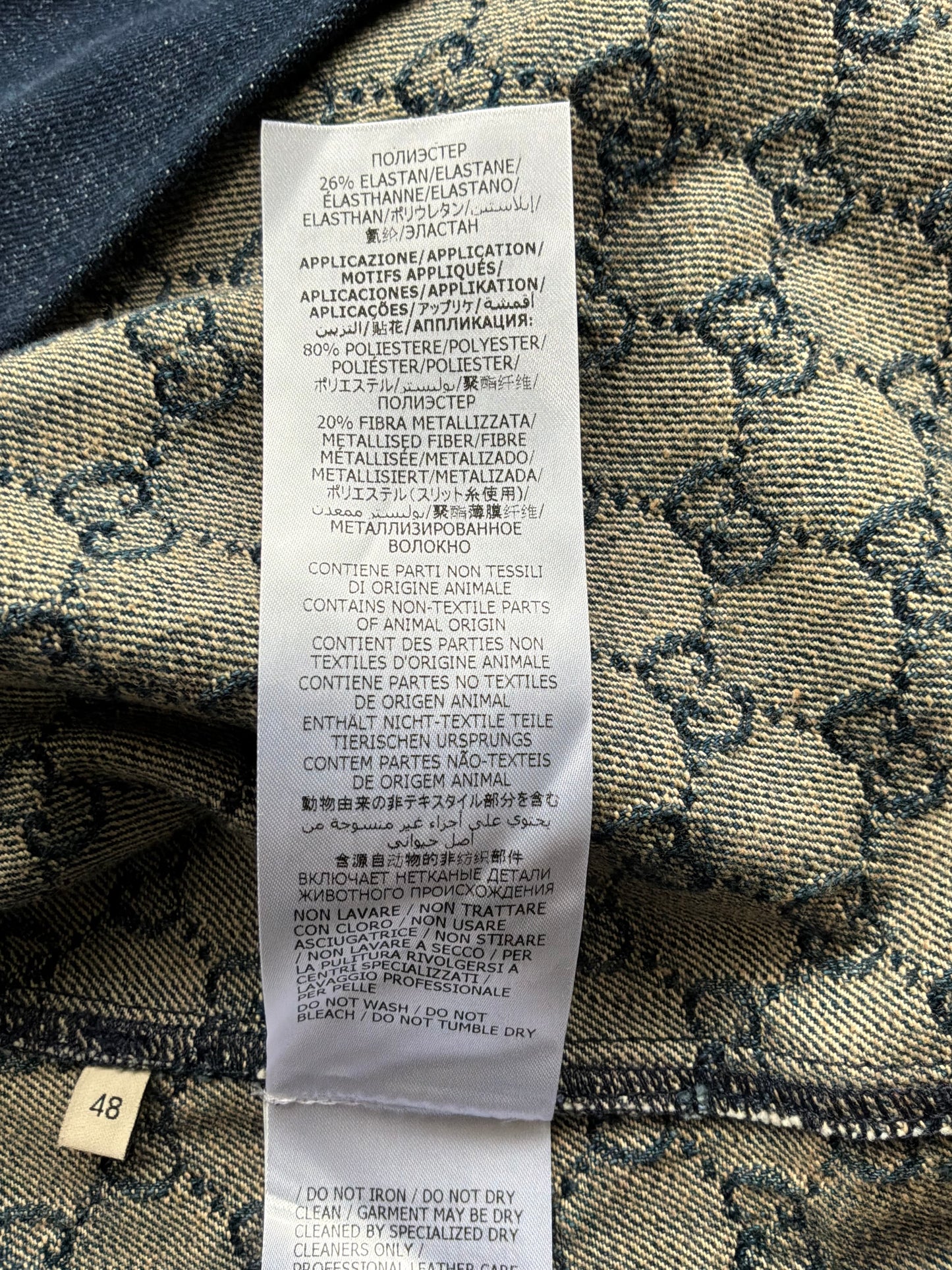 Gucci Denim Monogram Coat