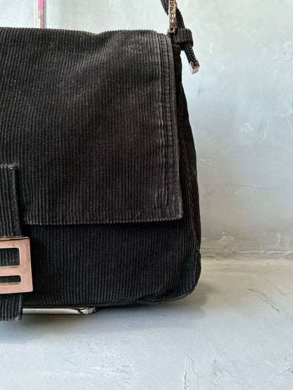 2000’s Fendi Curdoroy Copper Mamma Baguette Bag