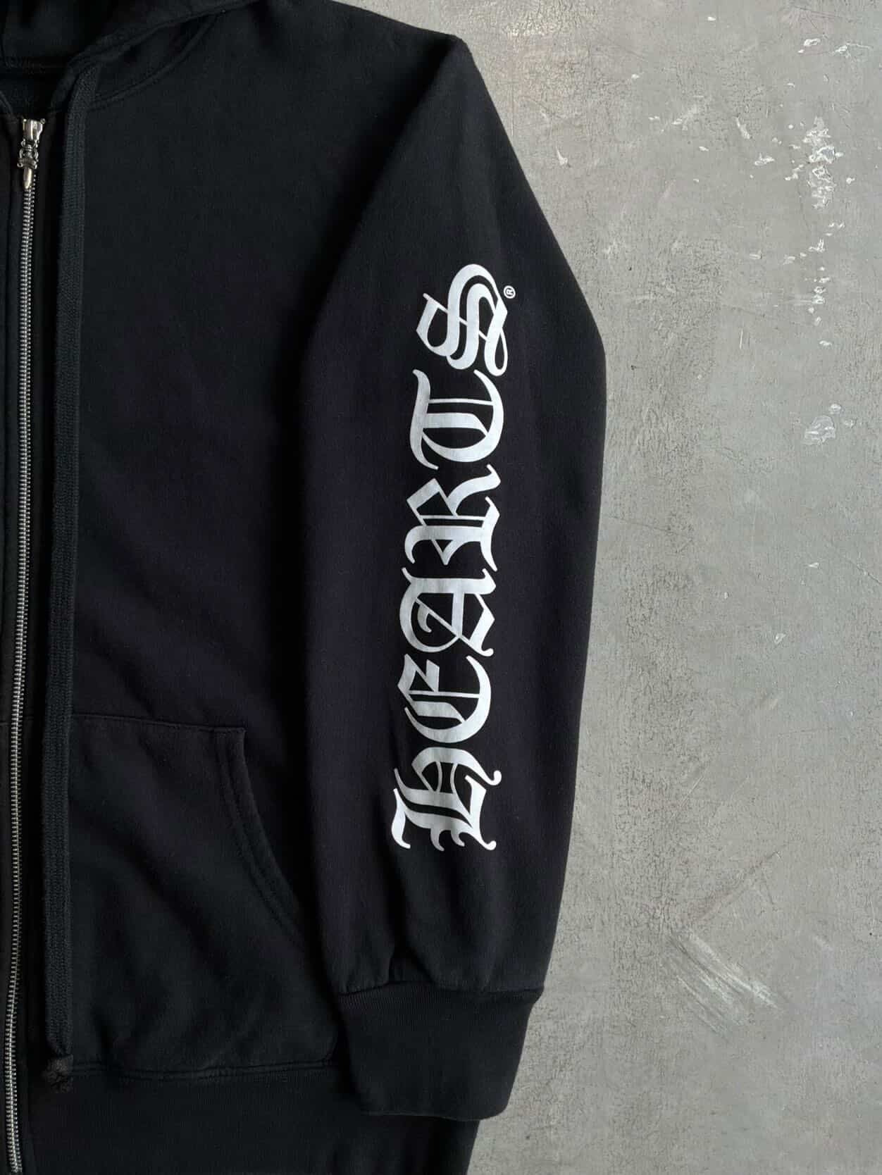 Chrome Hearts Horseshoe Script Thermal Zip Hoodie