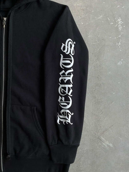 Chrome Hearts Horseshoe Script Thermal Zip Hoodie