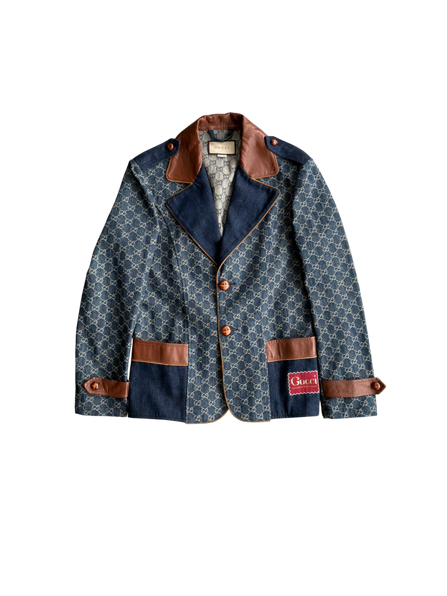 Gucci Denim Monogram Coat
