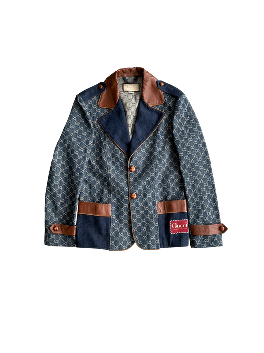 Gucci Denim Monogram Coat