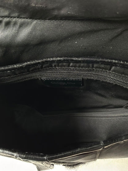 Dior Black Nylon Saddle Bag