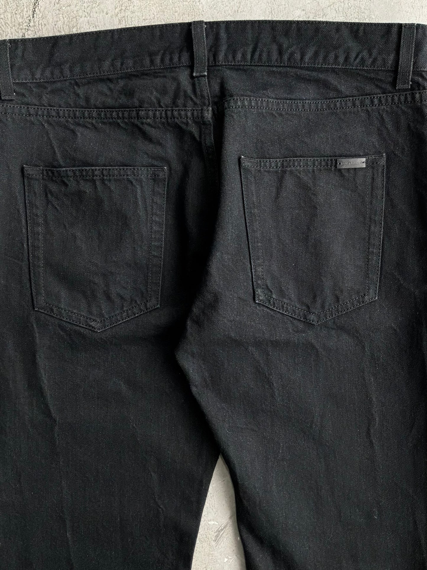 Saint Laurent Paris Black Denim Pants