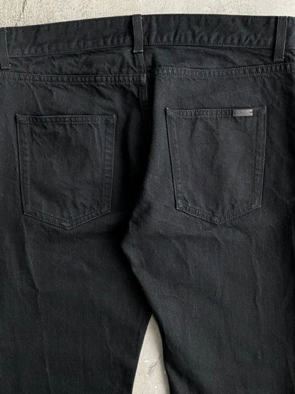 Saint Laurent Paris Black Denim Pants