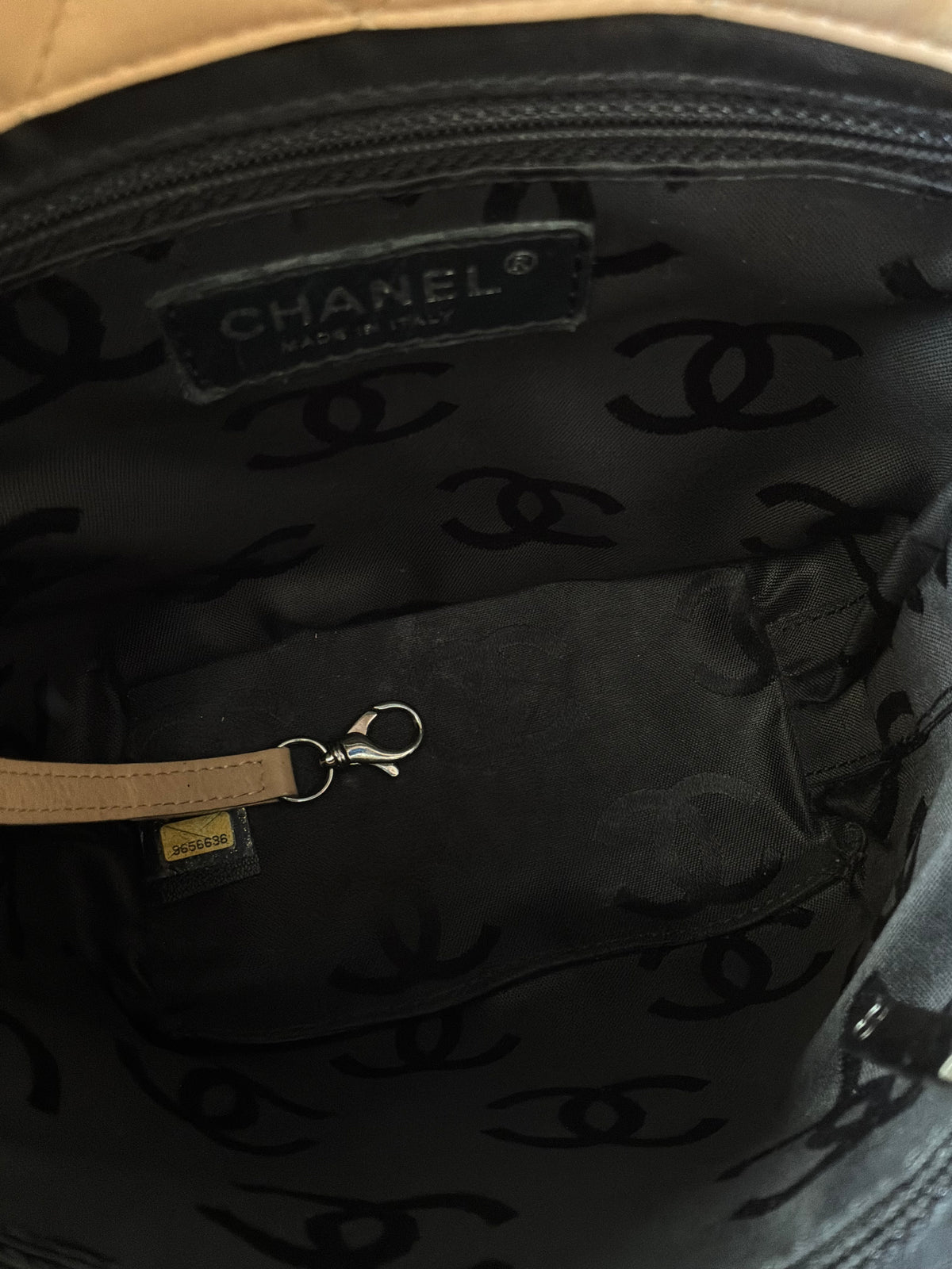 Chanel Cambon Ligne Beige Small Tote Bag