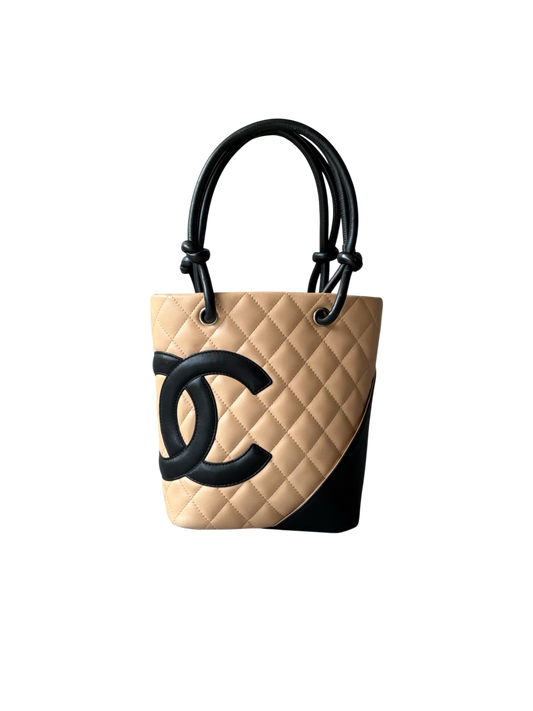 Chanel Cambon Ligne Beige Small Tote Bag