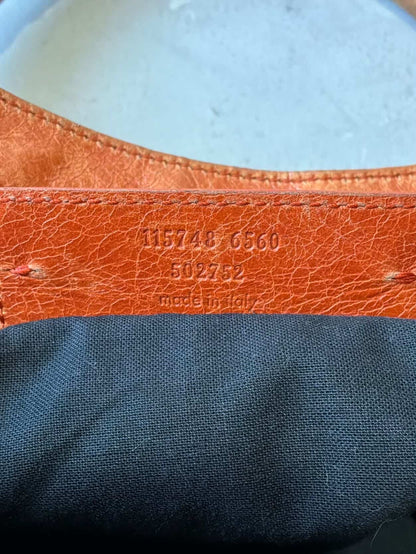 Balenciaga Classic City Orange Lambskin Bag