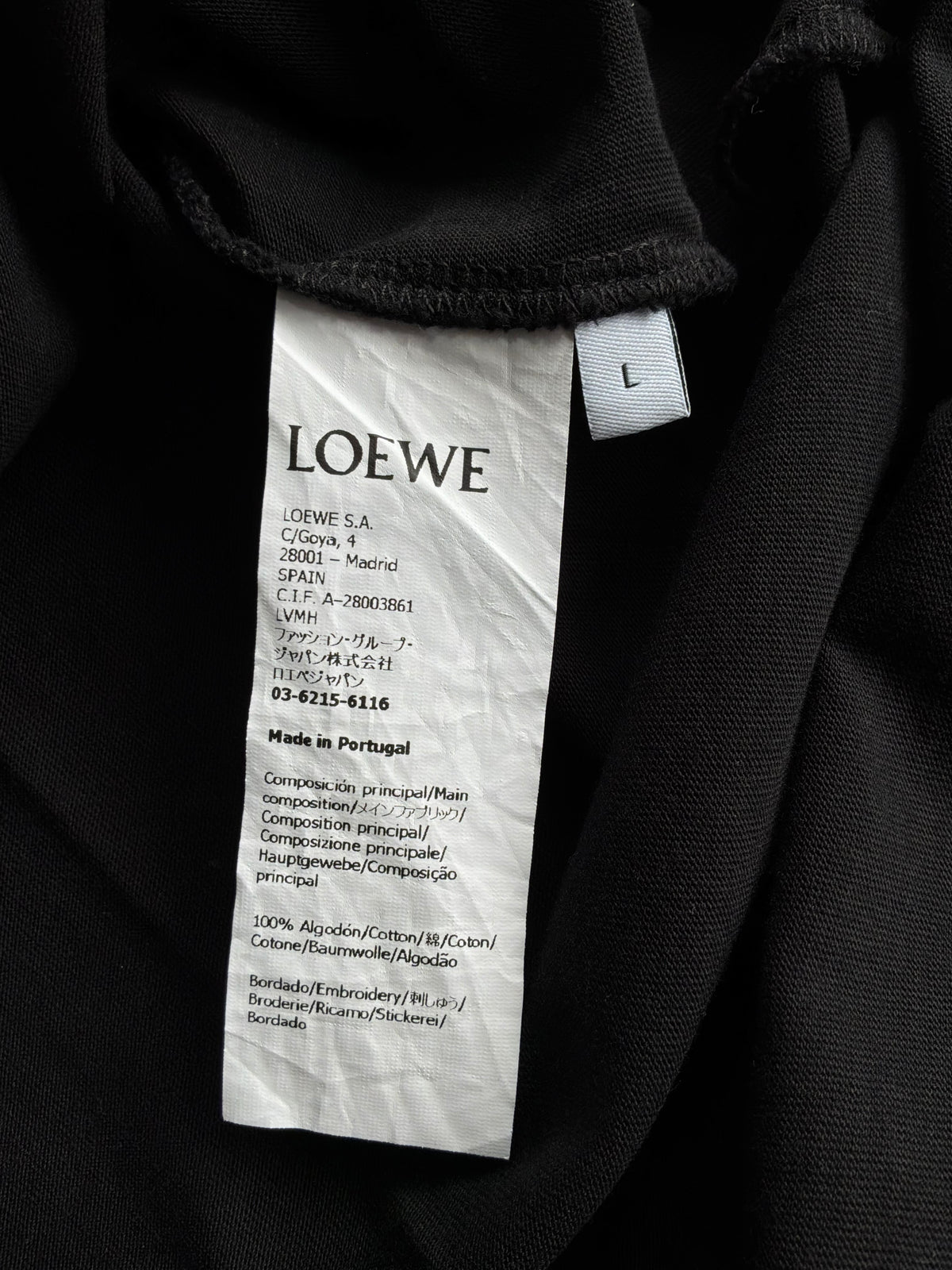 Loewe Anagram Embroidered Tee