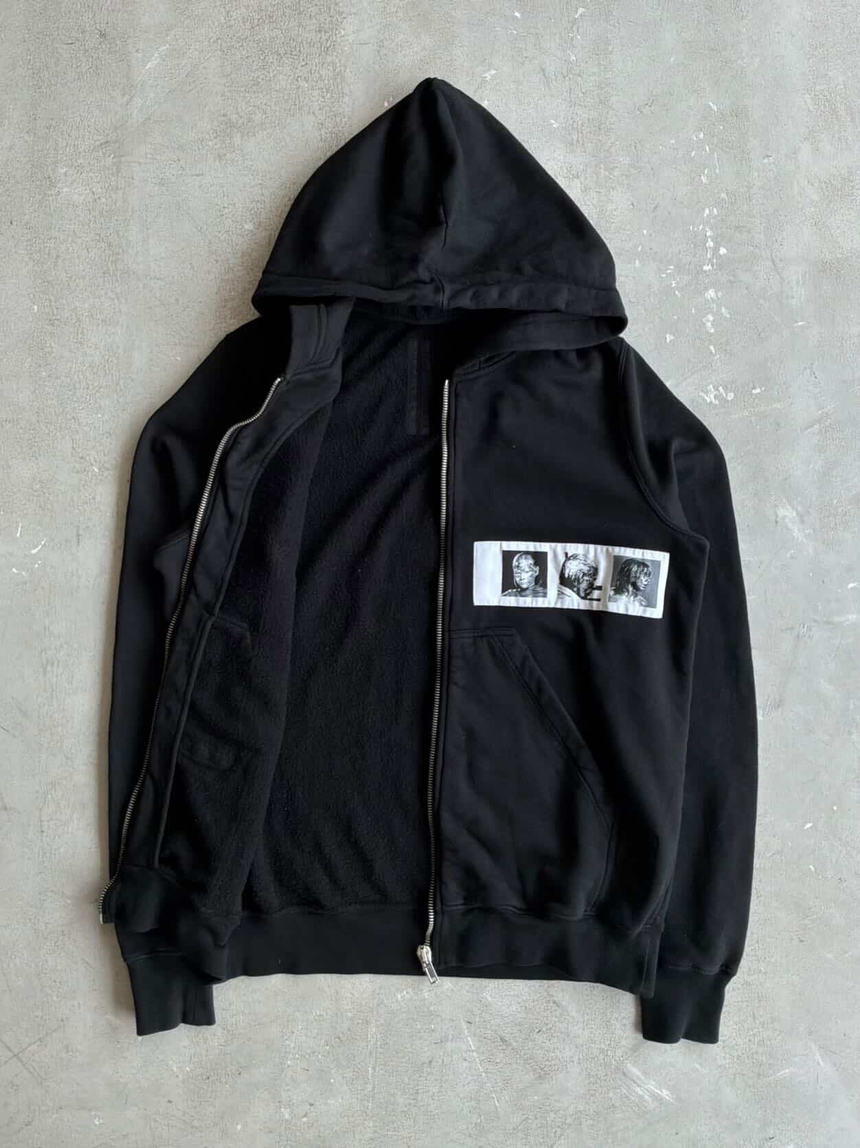 Rick Owens Drkshdw Photo Patch Zip Hoodie