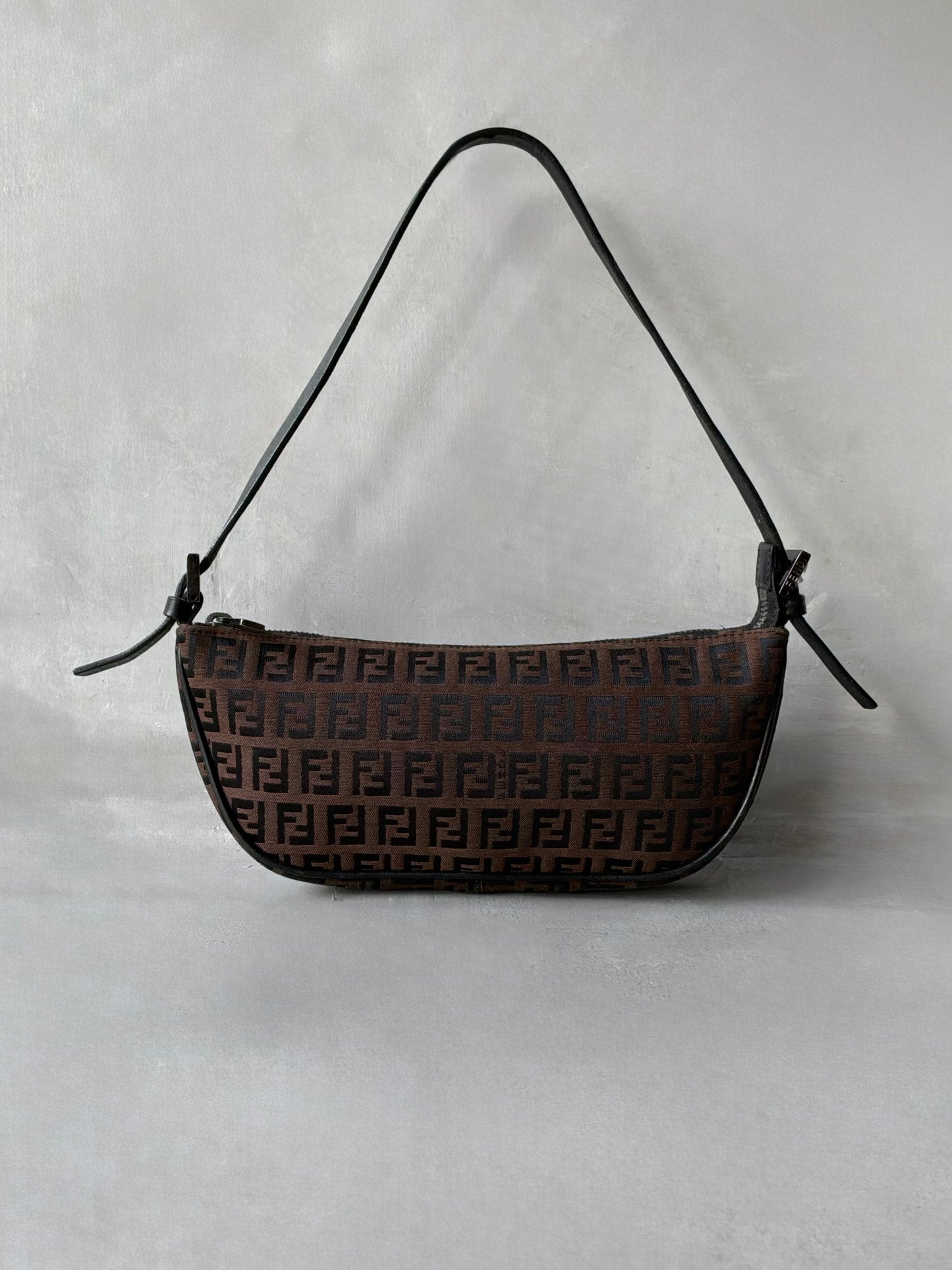 Fendi Brown Monogram Boat Bag