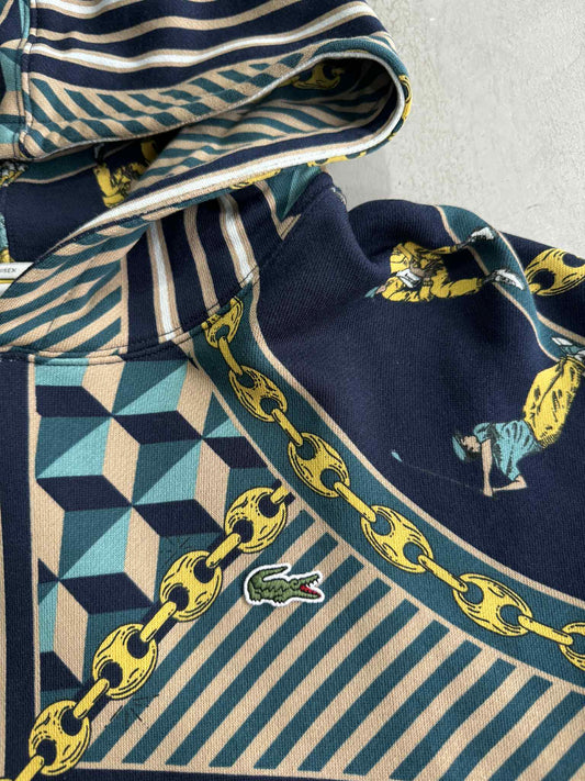 Lacoste Live Scarf Print Hoodie