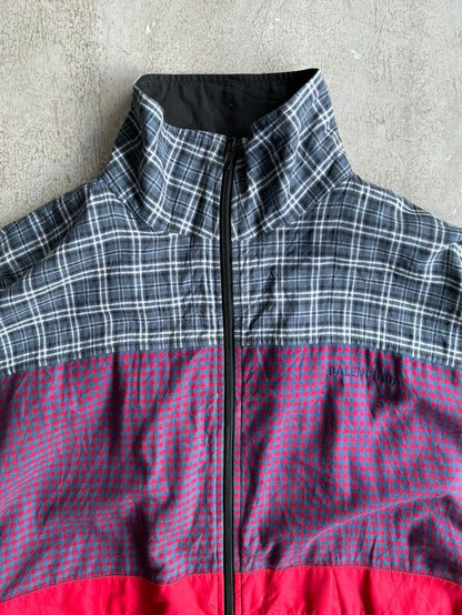 Balenciaga Patchwork Plaid Track Jacket