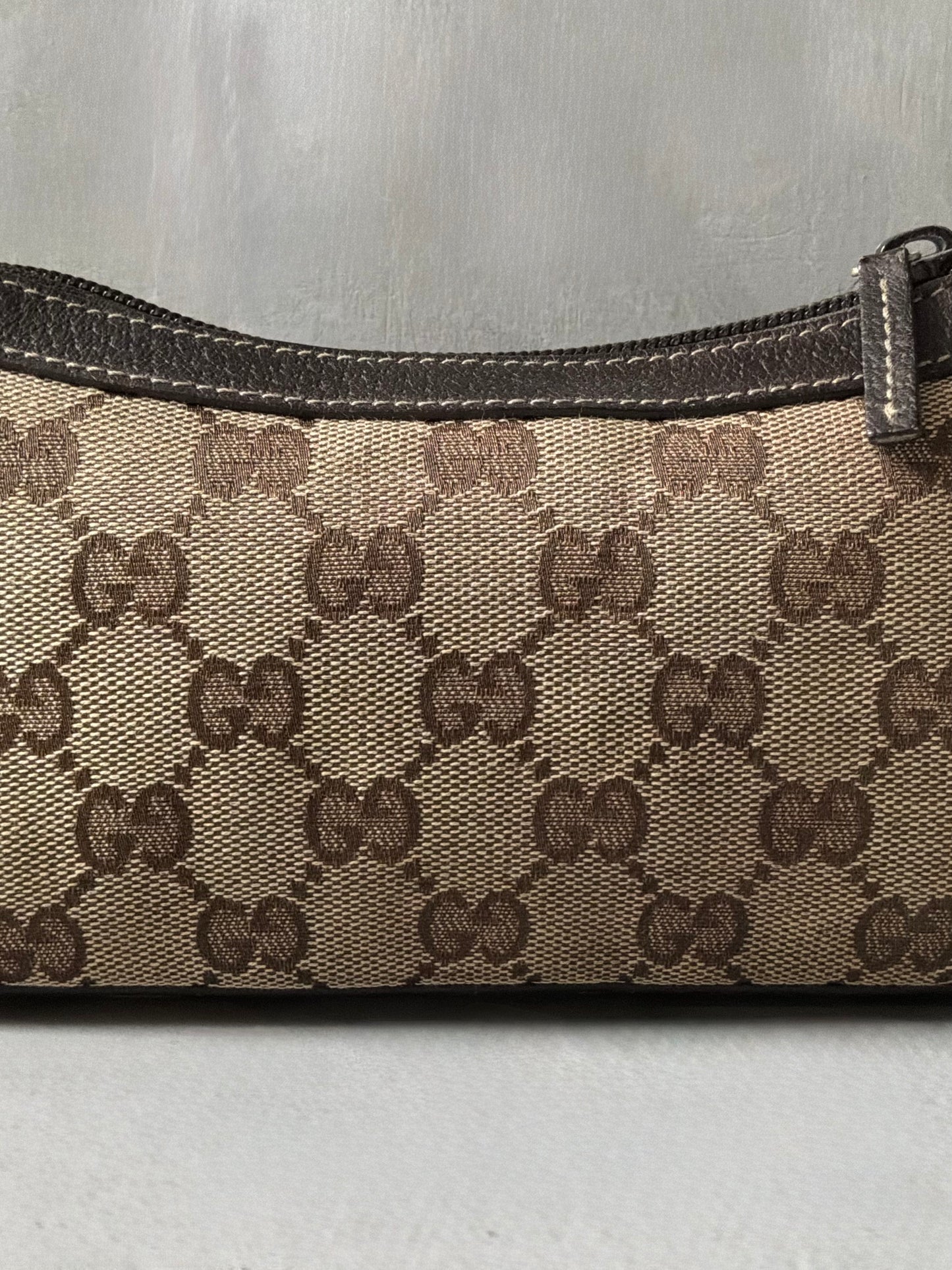 Gucci Brown Monogram Pochette