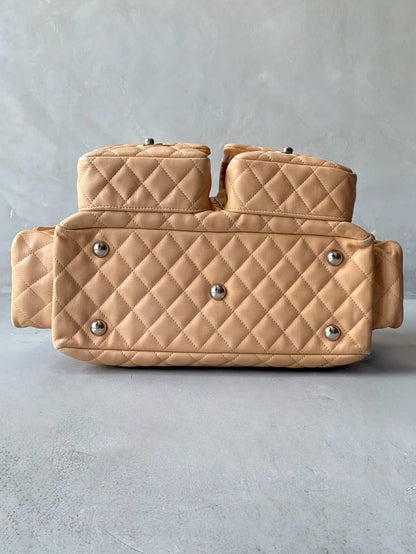 Chanel Cambon Ligne Beige Reporter Bag