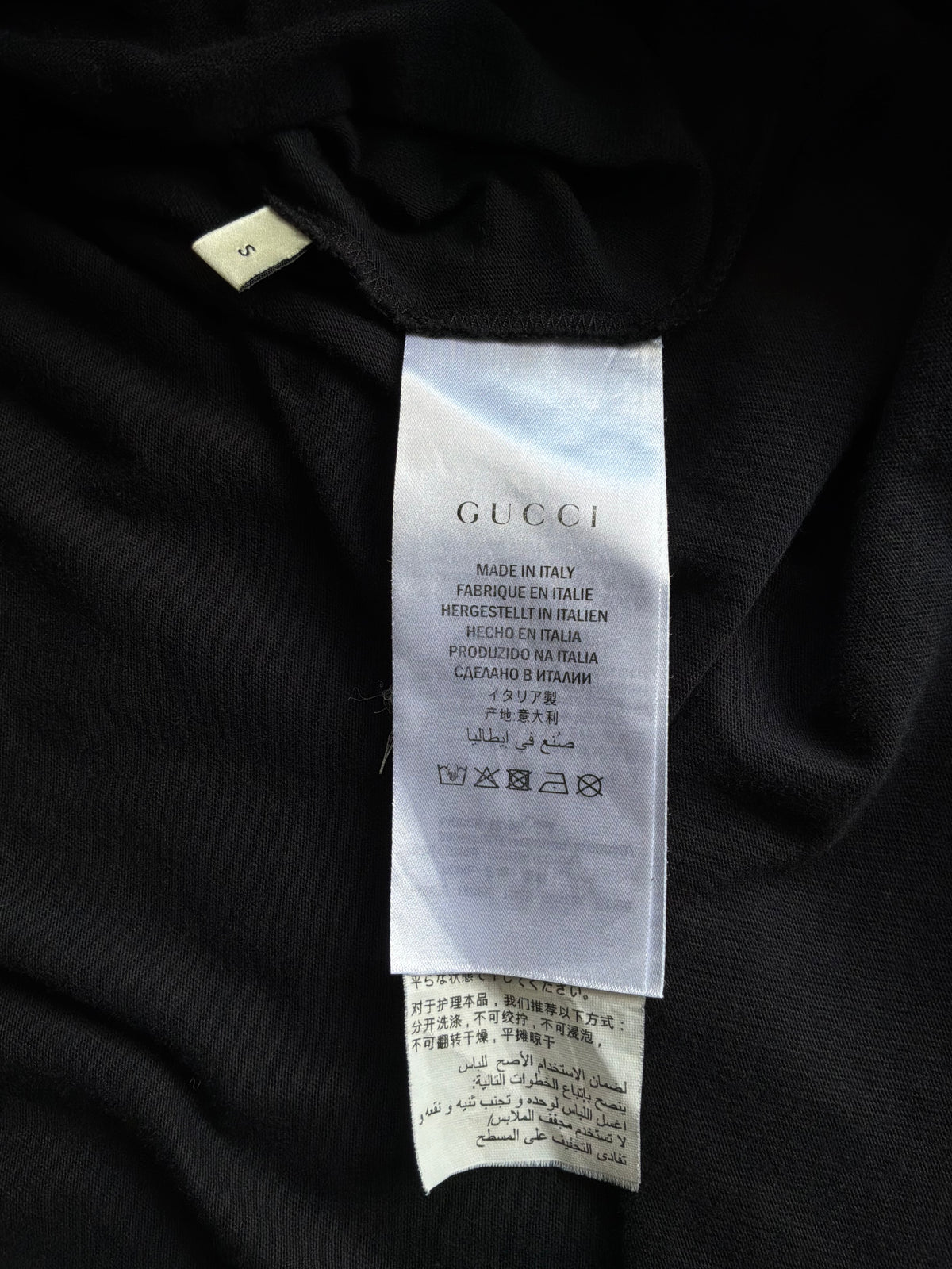 Gucci Dragon Script Black Tee