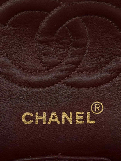 Chanel Vintage Gold on Black Meduim Double Flap Crossbody Bag