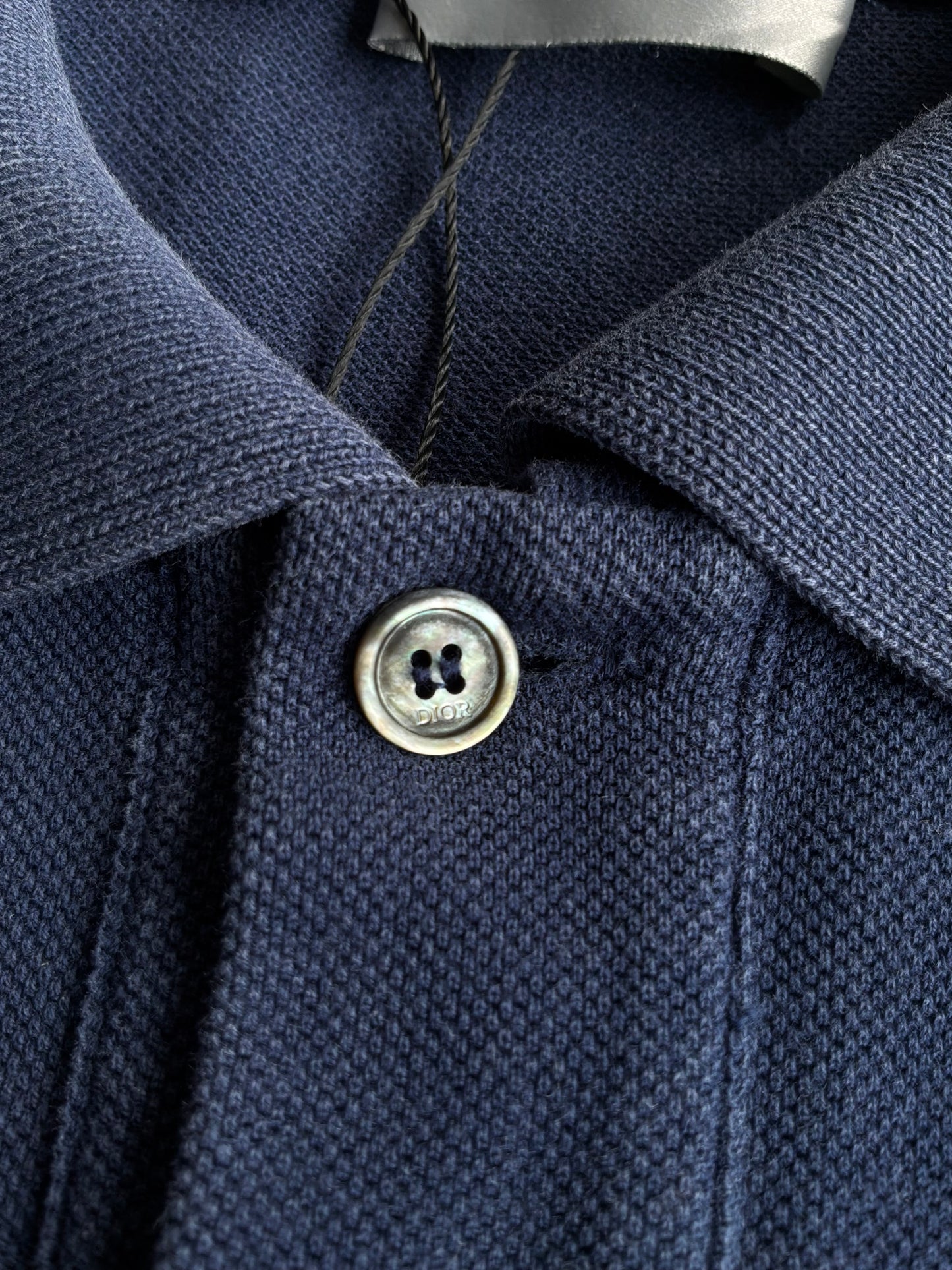 Dior Icon Logo Navy Polo Shirt