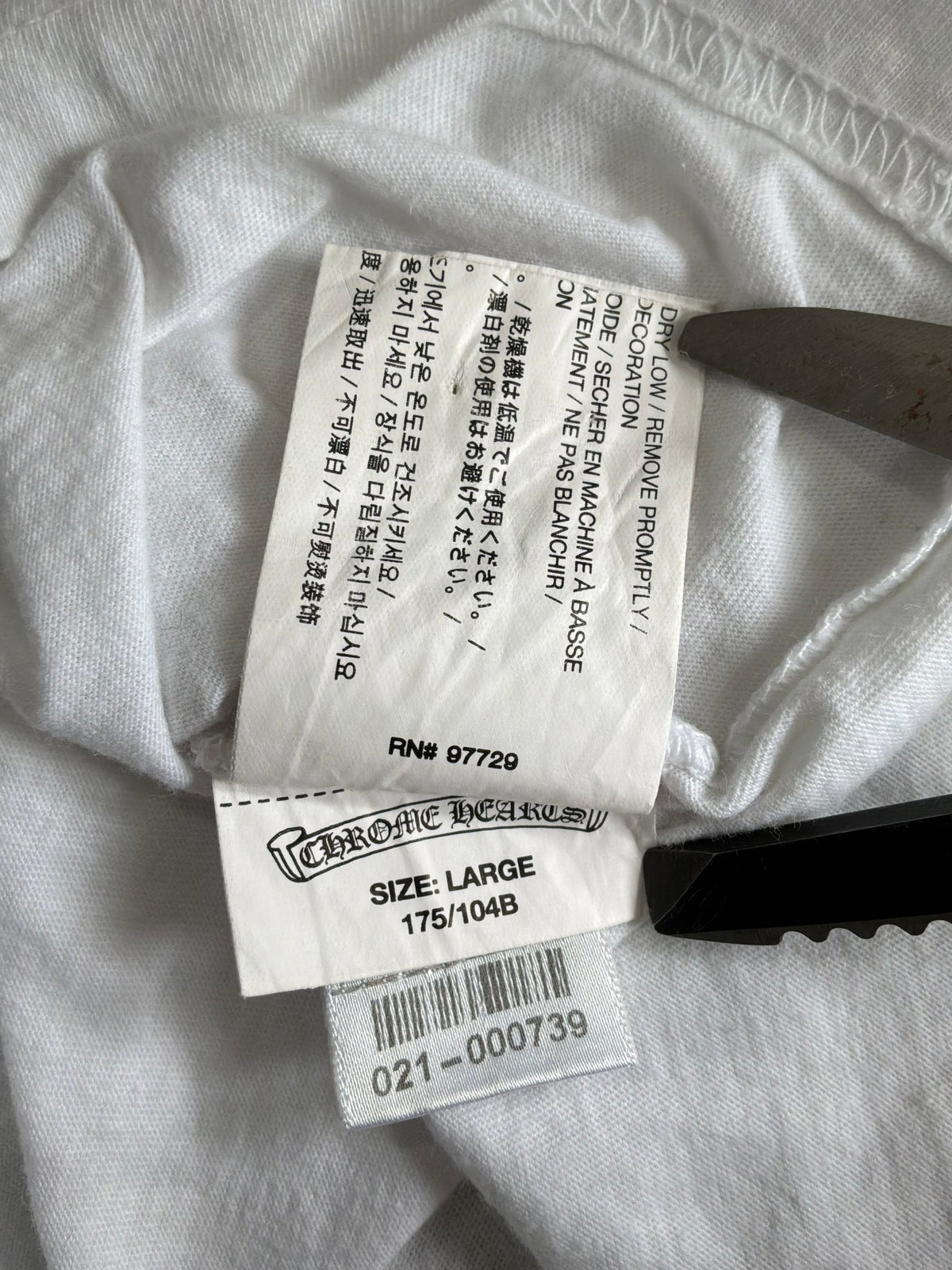 Chrome Hearts Orange Vine Dagger Tee