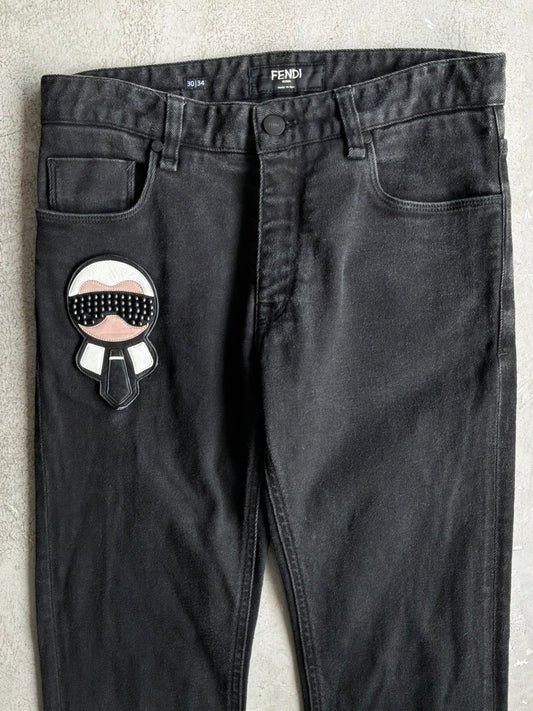 Fendi Karl Lagerfeld Denim Pants