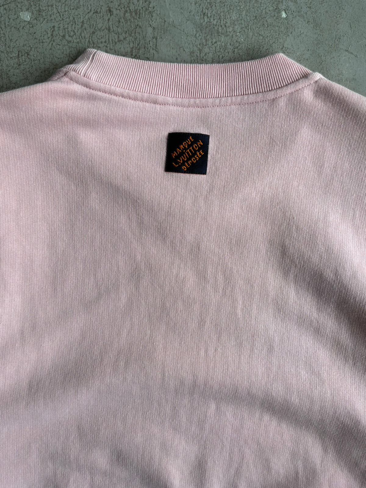 Louis Vuitton Embroidered Cursive Print Crewneck
