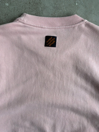 Louis Vuitton Embroidered Cursive Print Crewneck