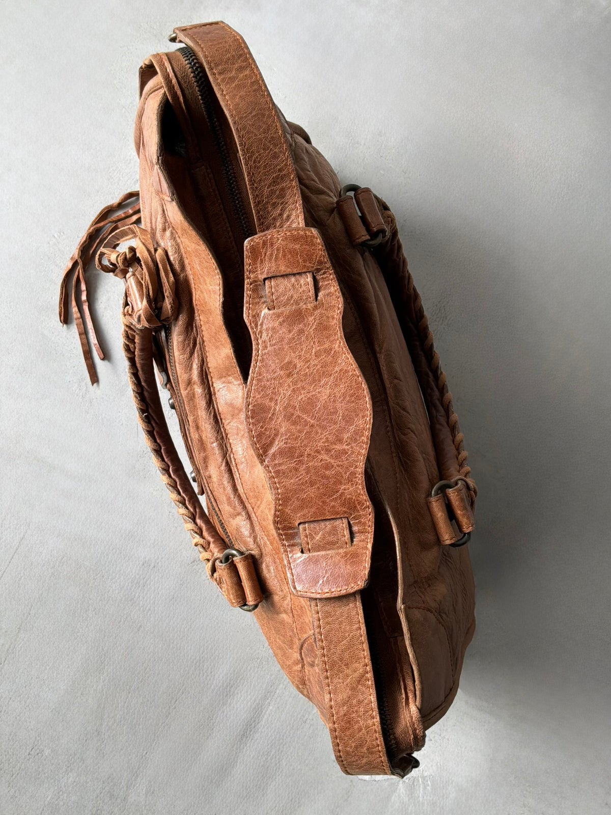 Balenciaga Classic City Rust Brown on Brass Lambskin Bag