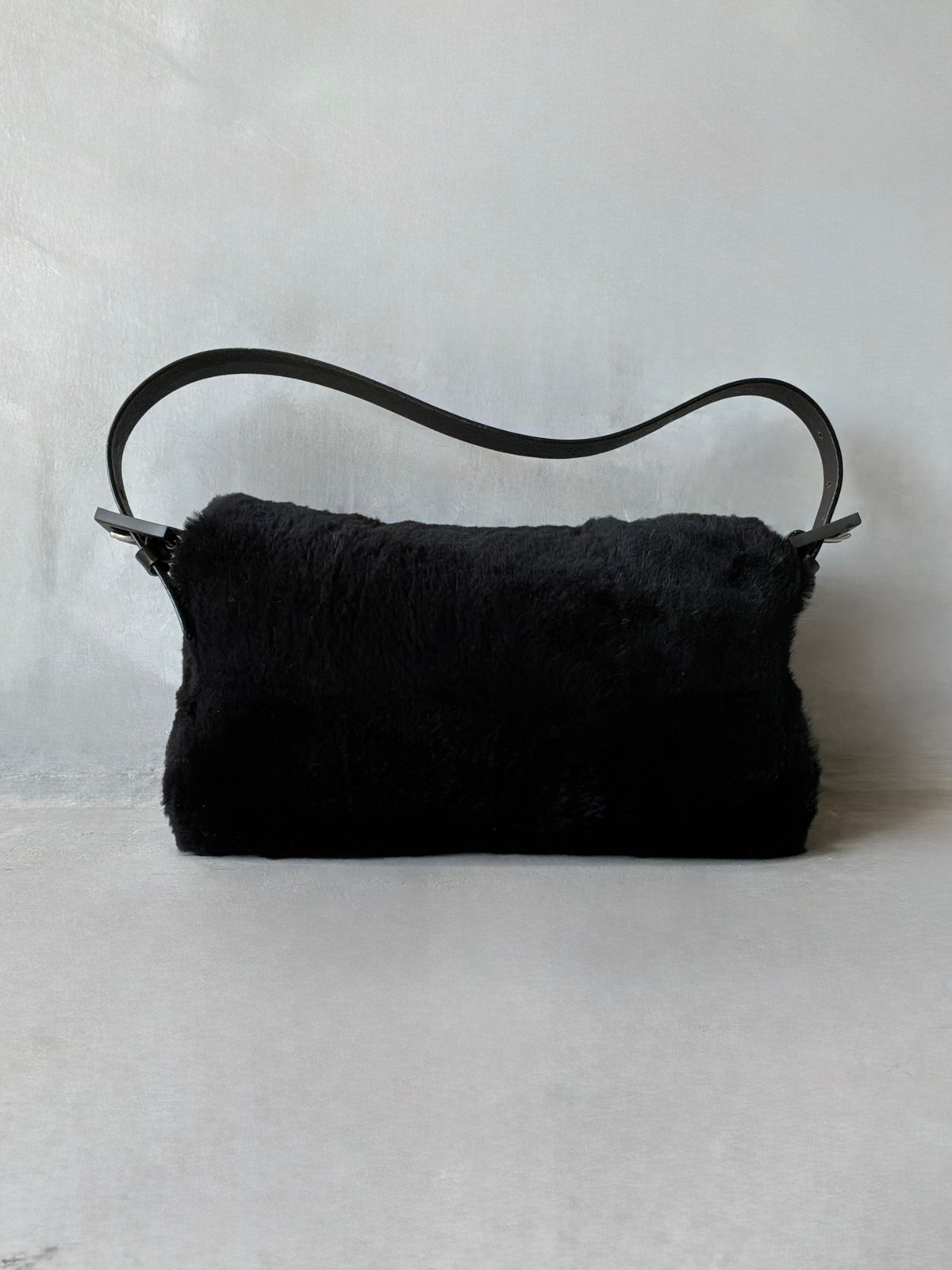 Fendi Rabbit Fur Baguette Bag
