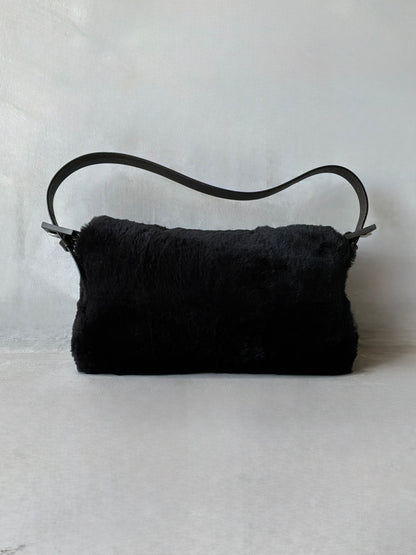 Fendi Rabbit Fur Baguette Bag