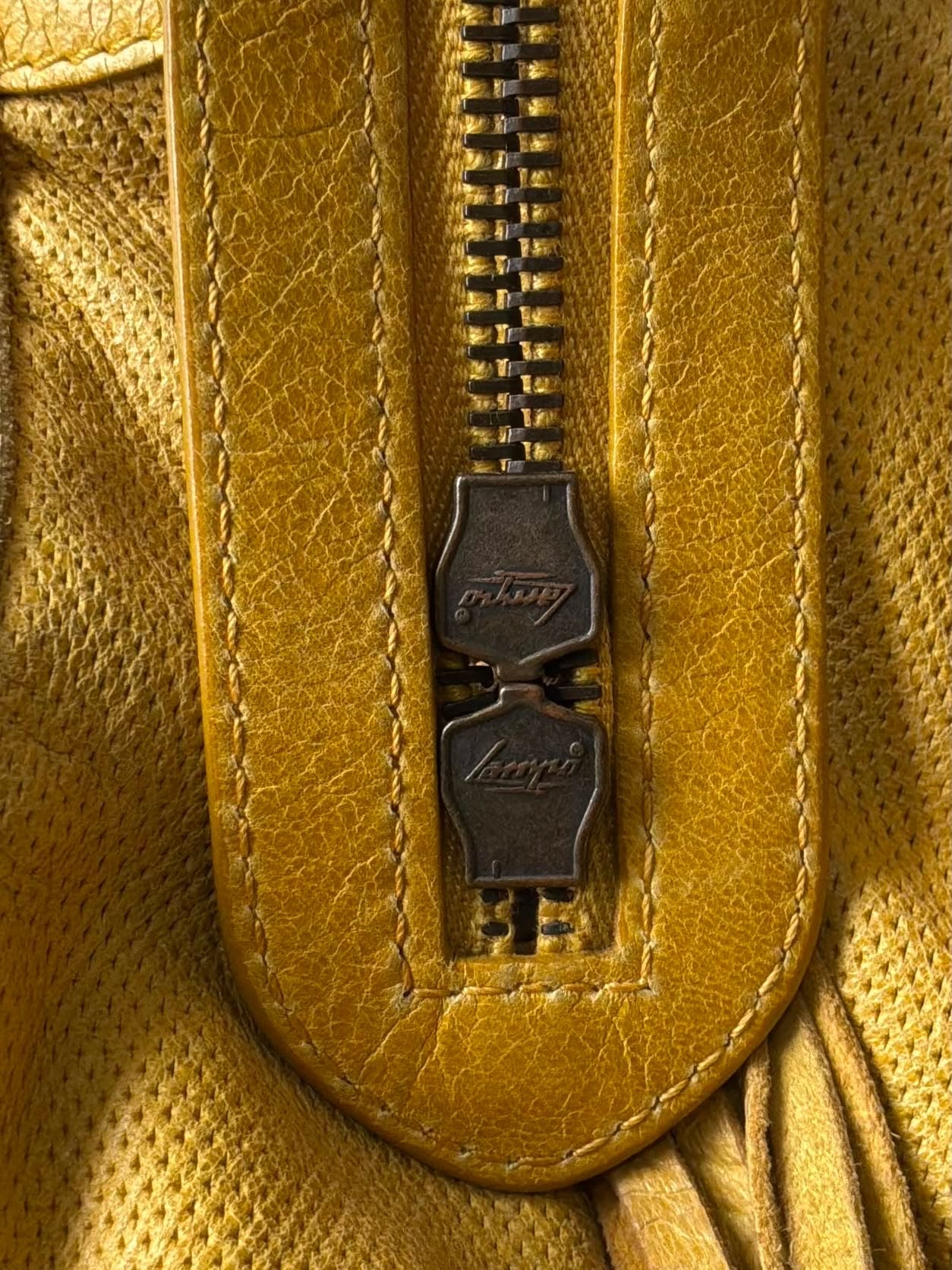 Balenciaga City Lemon Lambskin Bag