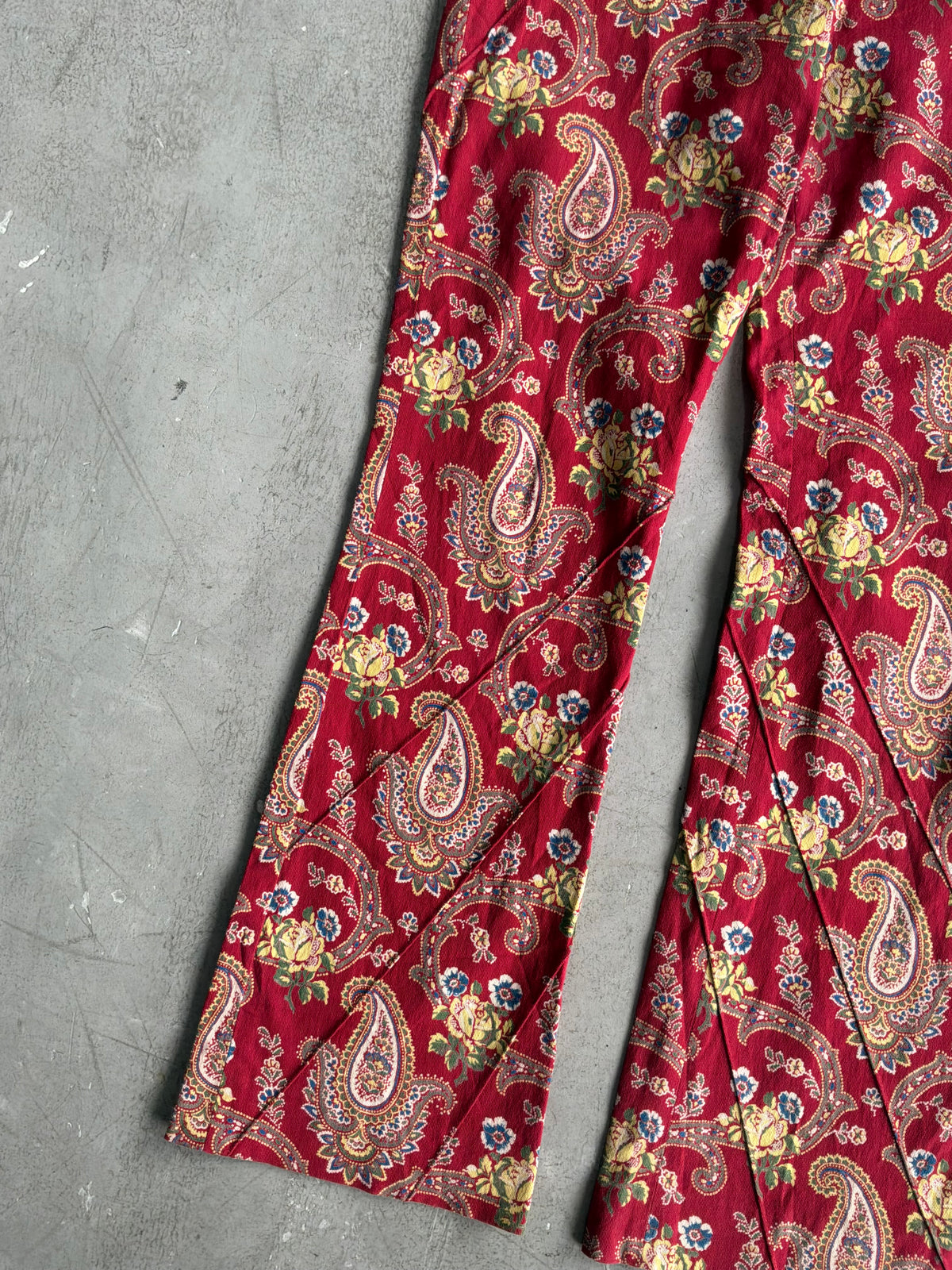 Dior Galliano Era Paisley Flared Pants
