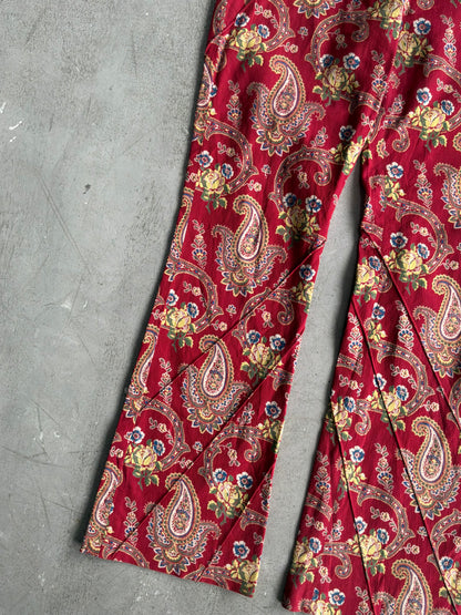 Dior Galliano Era Paisley Flared Pants